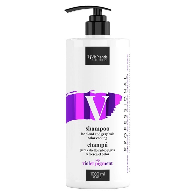 Vis Plantis Professional šampón pre blond a šedivé vlasy, chladivá farba - Color Pigment 1000 ml
