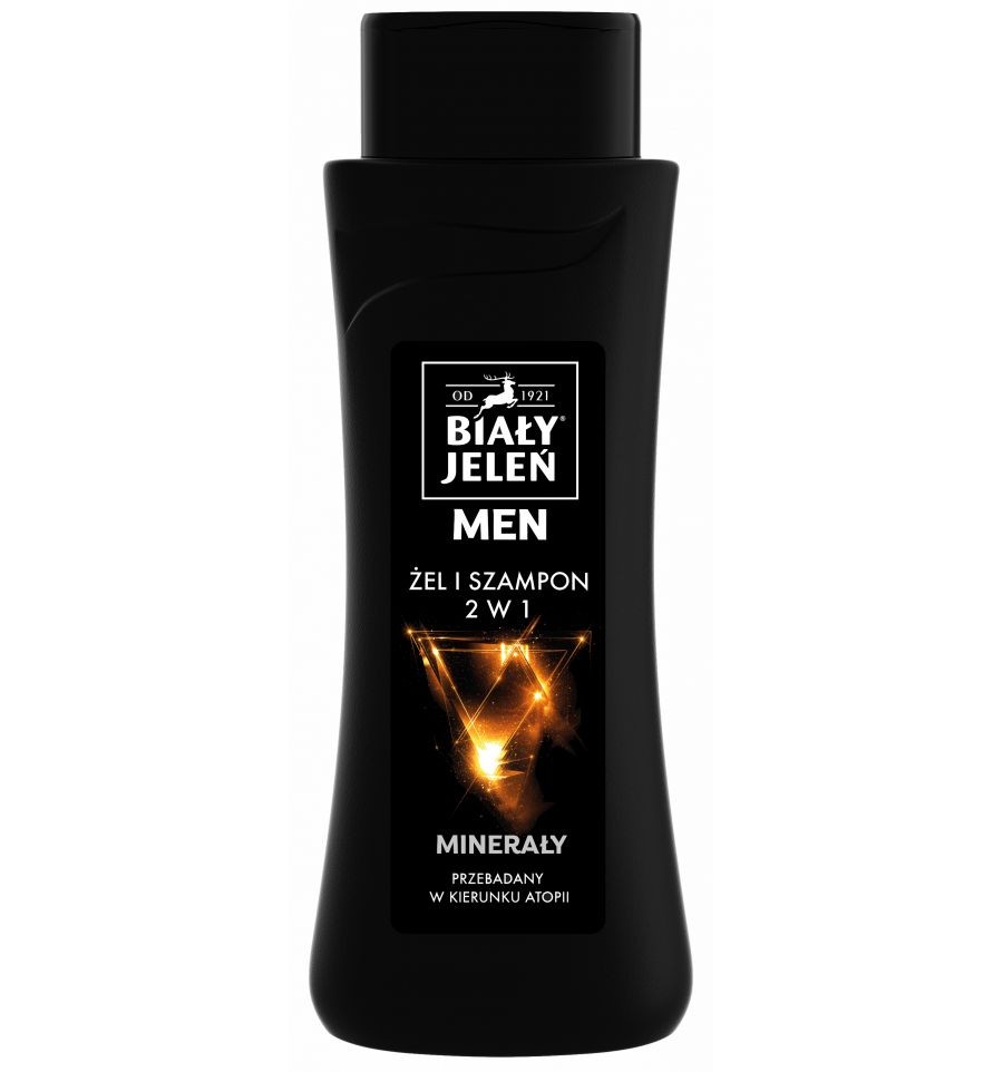 Bieły Jeleň for Men šampón hypoalergénny gél 2v1 minerály 300ml