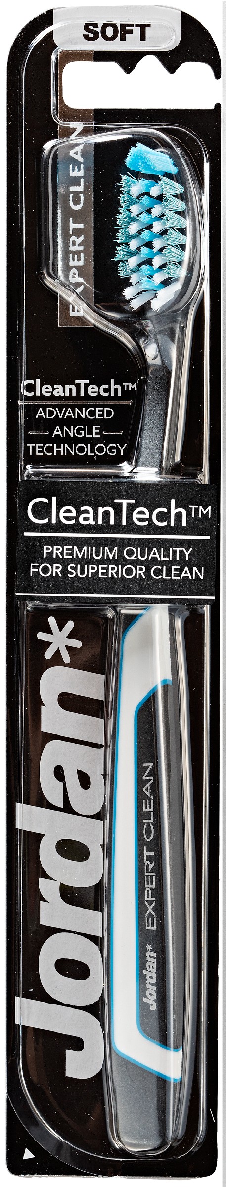 Jordan Expert Clean mäkká zubná kefka - mix farieb 1 ks