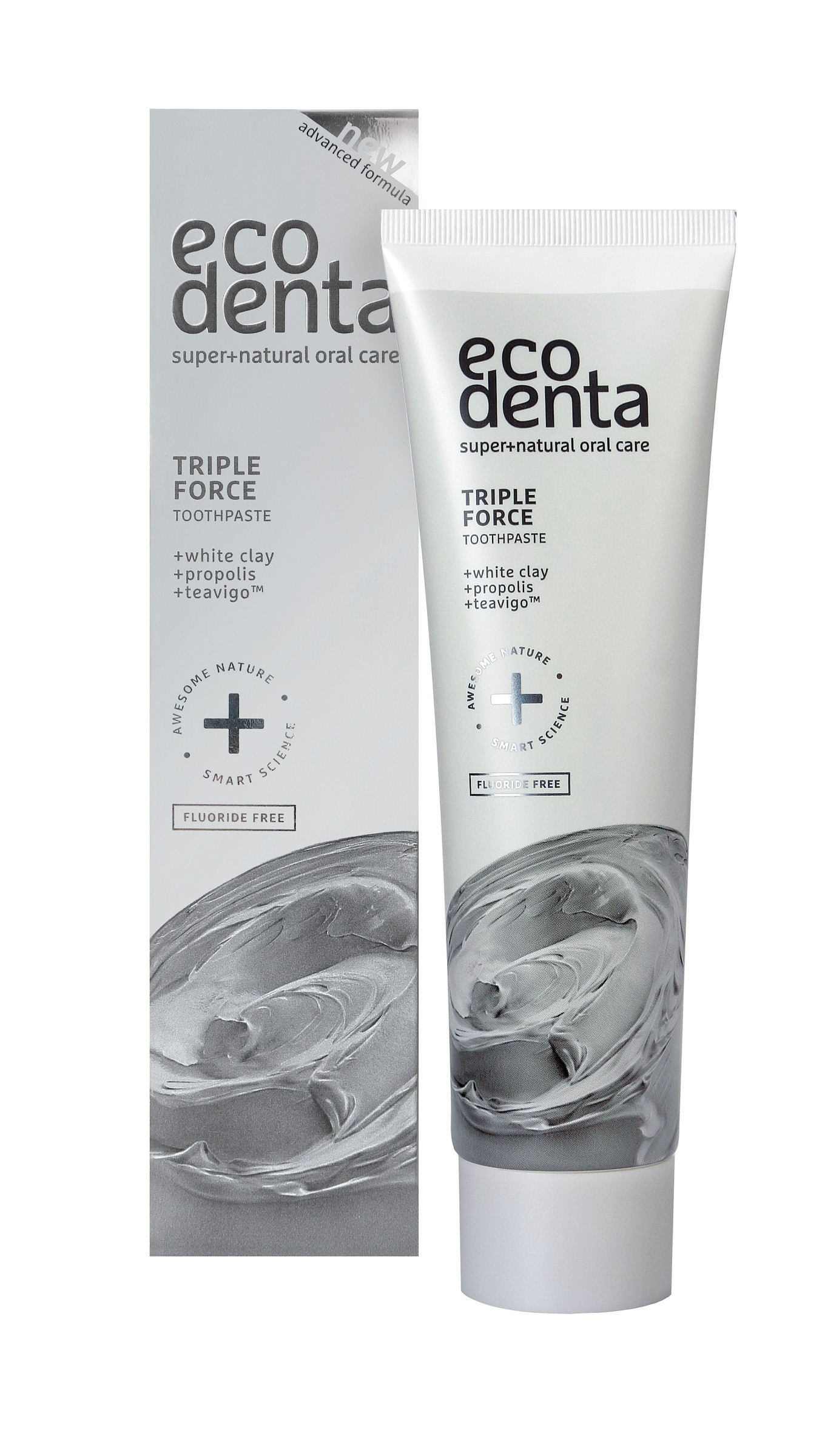 ECODENTA Zubná pasta Triple Action White Clay