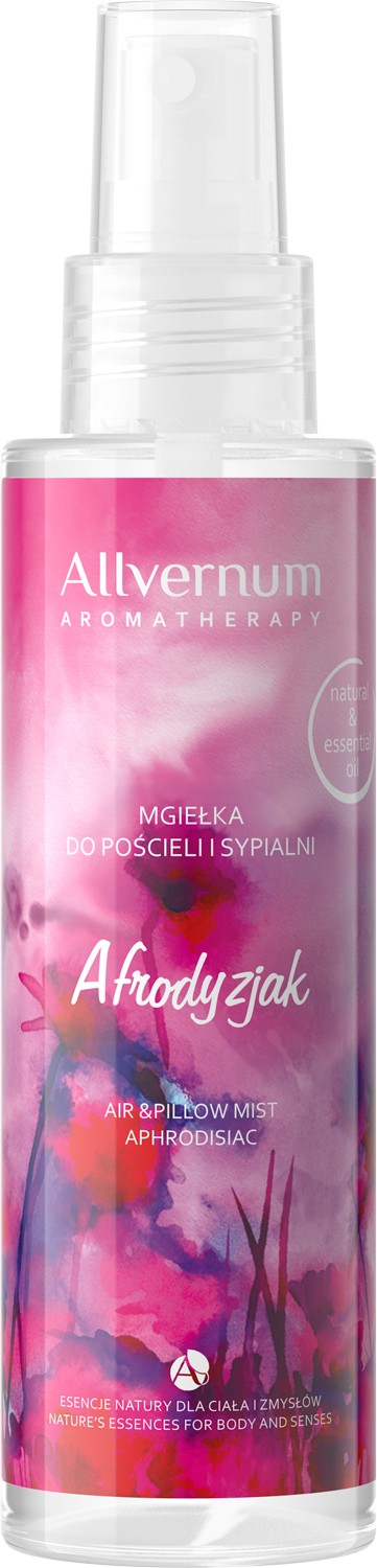 Allvernum Aromatherapy Aromaterapeutická hmla na posteľnú bielizeň a spálňu Afrodiziakum125ml