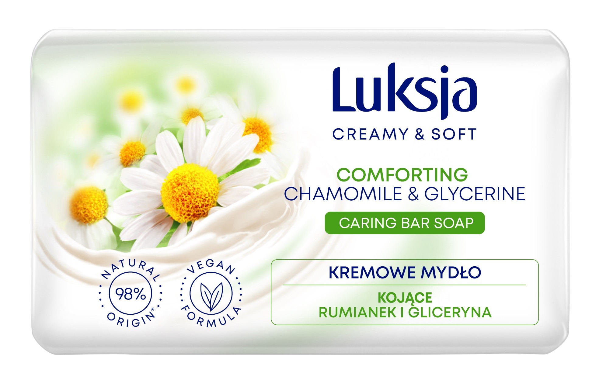 Luksja krémové a jemné upokojujúce krémové mydlo harmanček a glycerín 90 g
