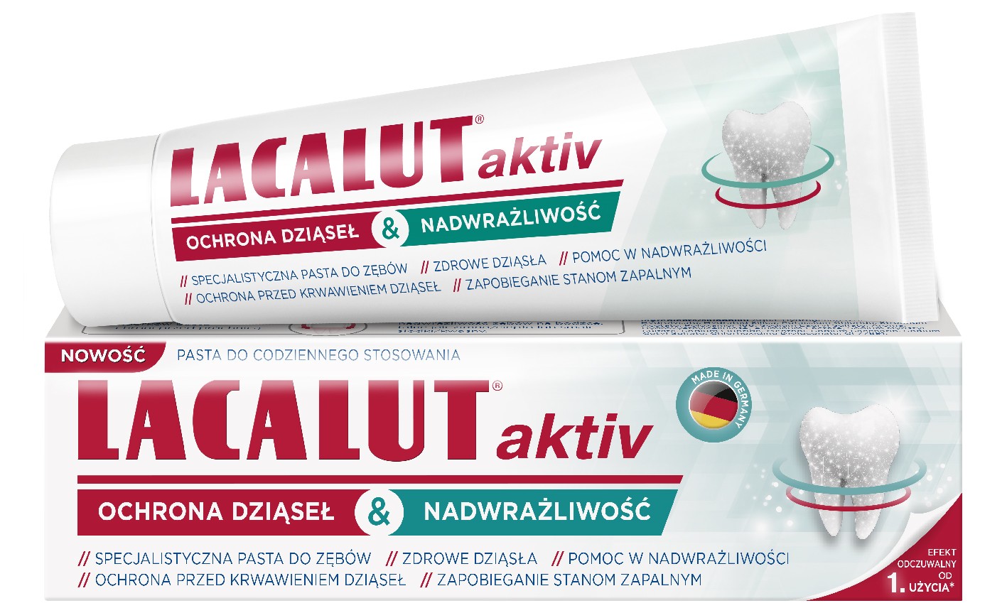 Lacalut Activ zubná pasta - ochrana ďasien a citlivosť 75ml