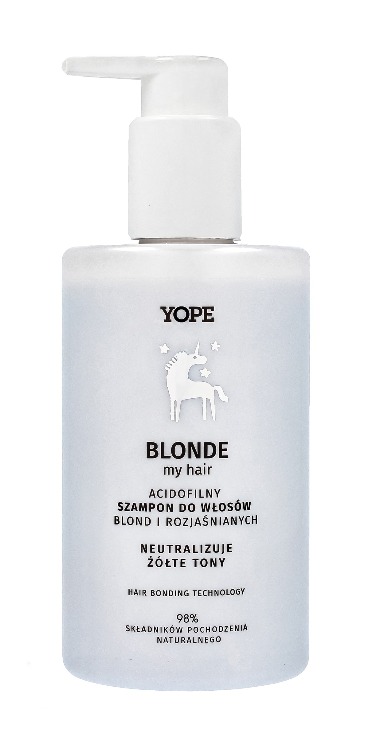 YOPE Blonde My Hair acidofilný šampón pre blond a odfarbené vlasy - neutralizuje žlté tóny 300 ml