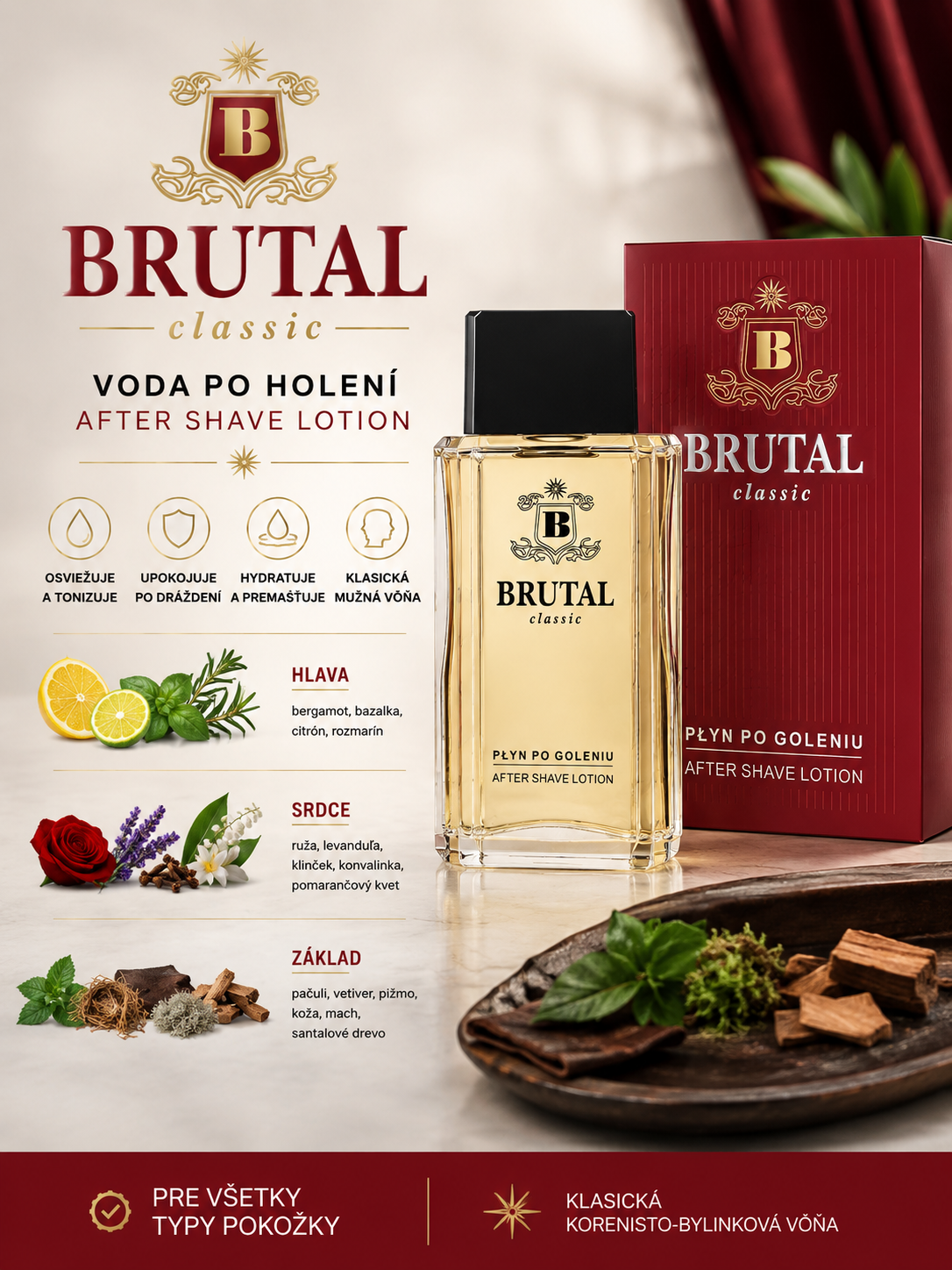 BRUTAL Classic voda po holení 100 ml