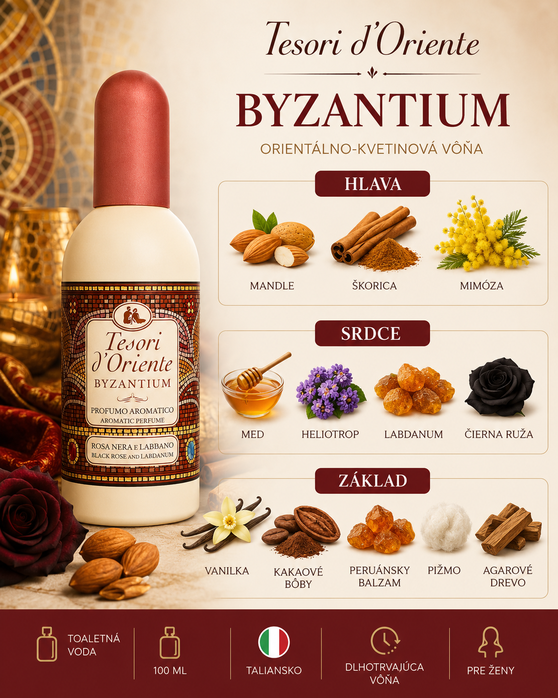 TESORI d'Oriente Byzantium toaletná voda 100 ml