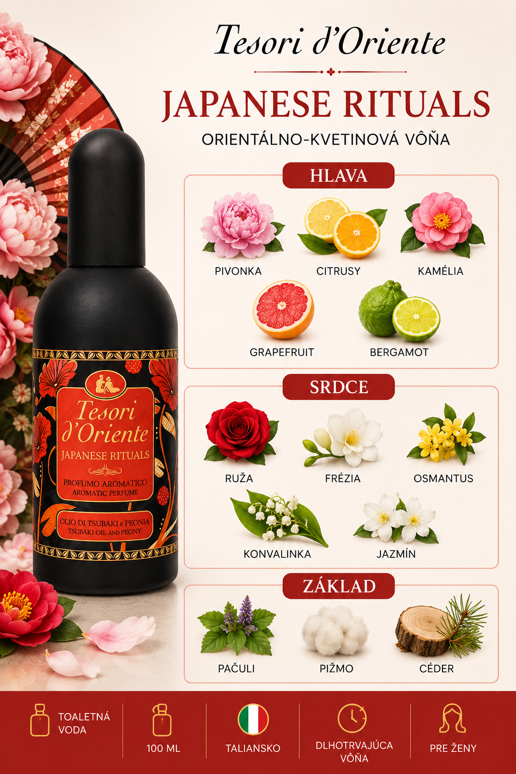 TESORI d'Oriente Japanese Rituals toaletná voda 100 ml